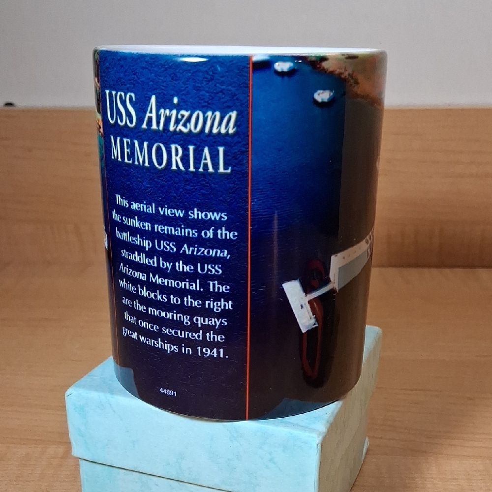 USS Arizona Memorial Blue Mug